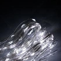 Pisca de LED Fio de Fada 20L 2 Metros A Bateria Natal Ano Novo Cores:Branco Pisca de LED Fio de Fada 20L 2 Metros A Bateria Natal Ano Novo Cores:Branco