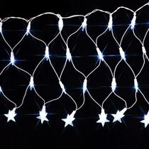 Pisca de LED Rede Com Estrela Na Ponta 120L 3,5x0,5M 8 Modos 110v Cores:Branco Pisca de LED Rede Com Estrela Na Ponta 120L 3,5x0,5M 8 Modos 110v Cores:Branco