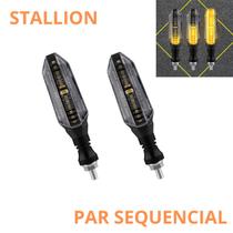 Pisca de Led Twister Seta Sequencial Moto Esportivo Soquete Universal Par