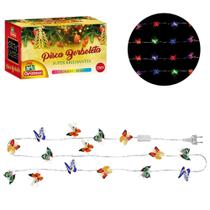 Pisca De Natal Pisca Borboleta 28 Lâmpada Led Colorido 220V - ZEIN IMPORTACAO