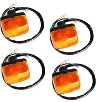 Pisca DT 200 Xt 225 Lente Laranja Kit 4 Peças Pisca DT 200 Xt 225 Lente Laranja Kit 4 Peças