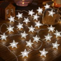 Pisca Estrela Led 2 Metros 8 Estrelas Decoração De Natal Pilha AA