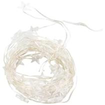 Pisca Fio de Cobre Estrelas 20L Branco 2AA 2,2m Decoração Iluminação de Natal