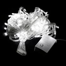 Pisca led 100l branco fio transp 8f exp 9.3m 127v Pisca led 100l branco fio transp 8f exp 9.3m 127v