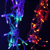 Pisca Led Cascata 100L 3M X 70Cm 8 Modos Tomada Natal Ano Pisca Led Cascata 100L 3M X 70Cm 8 Modos Tomada Natal Ano