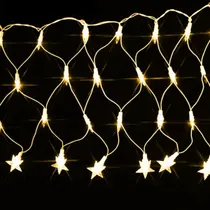 Pisca Led Rede Estrela Na Ponta 120L 3,5X0,5M 8 Modos 110V Pisca Led Rede Estrela Na Ponta 120L 3,5X0,5M 8 Modos 110V