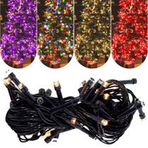 Pisca Micro 100 Led 8 Função Decoração Natalina Iluminação Decoração Natalina