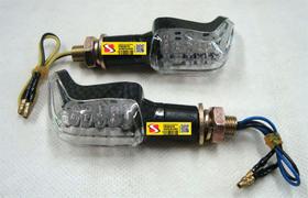 Pisca Mini Led Universal Modelo L Carbono Par Pisca Mini Led Universal Modelo L Carbono Par