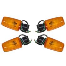 Pisca modelo original honda titan 125/150 amarelo 4 unidades