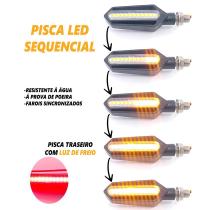 Pisca Moto Led Traseiro Sequencial