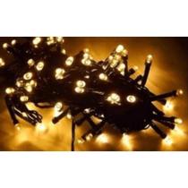 Pisca Natal 100 Luzes 8 Funções Com Fio Verde 110V