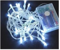 Pisca Natal Decorativa Pilha Led 50 LEDS 5m Fio Transparente - Shebray
