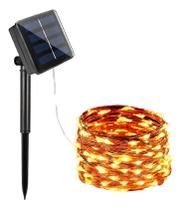 Pisca Natal Led Árvore Decoração Solar Recarregável 12m Pisca Natal Led Árvore Decoração Solar Recarregável 12m