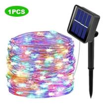 Pisca Pisca 100 led á Prova D'água Solar Natal