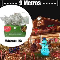 Pisca Pisca 100 Leds 9 metros 127v Enfeite Natalino Lampada Decorativa De Natal - MagazineCuritiba