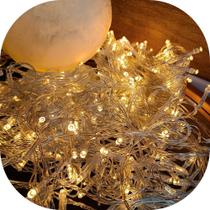 Pisca Pisca 100 LEDs Branco Quente 8 Funções 10Mts Decoração Pisca Pisca 100 LEDs Branco Quente 8 Funções 10Mts Decoração