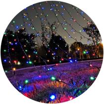 Pisca Pisca 100 Leds Decoração Árvore De Natal Colorido 127v