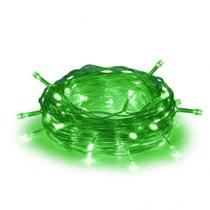 Pisca Pisca 100 LEDs Verde 10M 8 Funções 127V Fio Transparente