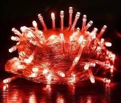 Pisca pisca 100led cordão 110v fio transparente 9m vermelho Pisca pisca 100led cordão 110v fio transparente 9m vermelho