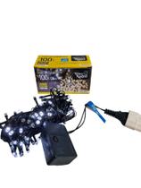 Pisca Pisca 100Leds Branco FIO VERDEW 8m 8 funções 127v -Wincy Pisca Pisca 100Leds Branco FIO VERDEW 8m 8 funções 127v -Wincy