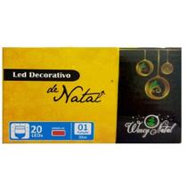 Pisca Pisca 20 Leds Decorativo Flor Vermelho 2 Metros 127v Wincy Natal - Wincynatal