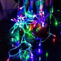 Pisca-pisca 200 Lampadas Led Color Fio Transp 8f 220v