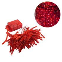 Pisca Pisca 220v Natal Led 100 Lâmpadas 8 funções 8 Metros Vermelho