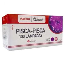 Pisca Pisca 220v Natal Led 100 Lâmpadas 8 funções 9 Metros Várias Cores roxo