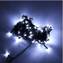 Pisca Pisca 50 lâmpadas LED 8 função Branco Frio com Fio Verde 5 Metros 127V