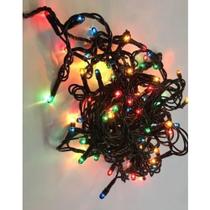 Pisca Pisca Arroz Colorido 220V 100 Lâmpadas 8 Funções 4,4m - Rio Master