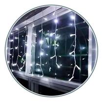 Pisca Pisca Cascata 200 Leds 8 Funções Fixa Branca Fria 110V