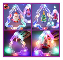 Pisca Pisca Cascata Cortina Luz Led Natalina Arvore De Natal Papai Noel