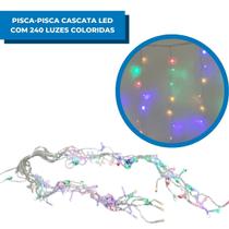 Pisca Pisca Cascata LED 240 Luzes 4,3 metros