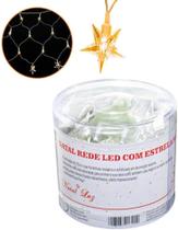 Pisca Pisca Cascata Led Natal Rede LED com Estrela, 120 Lâmpadas Casambiente