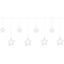 Pisca pisca Cascata luz quente neon com fio incolor 9 estrelas de LED 4,5 metros (bivolt)