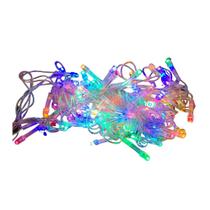 Pisca Pisca Com Fio Transparente 100 Leds Coloridos 8M 127V