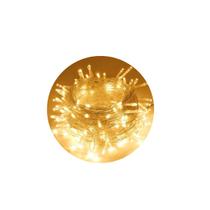 Pisca Pisca Cordão 100 Leds Morno Quente 8 Funções Fio transparente 10M