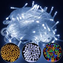 Pisca Pisca Cordão 100 Luz Leds Decoração 8 Funções Iluminação Dekasa 9m Árvore De Natal Enfeite Bra