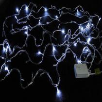 Pisca Pisca Cordão de Led Natal 100 LEDs Controle 8 Funções 110 Volts CBRN04126