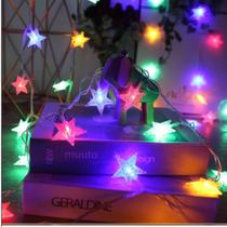 Pisca Pisca Cordão Lâmpadas 20 Leds Estrela Enfeite De Natal