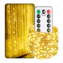 Pisca Pisca Cortina De Fio Fada LED Natal C/ Controle Remoto