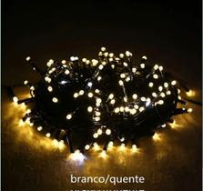Pisca Pisca de Luz Decorativas De Natal 100 Leds 8 Funções 10m 127V - bijoprata