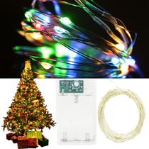 Pisca pisca de natal 10 Metros Leds coloridos para decoração