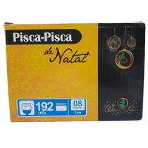 Pisca-Pisca De Natal 192 Leds Brancos 8 Funções Rio De Ouro