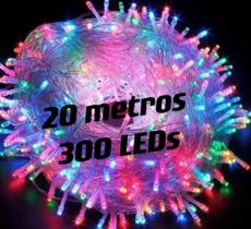 Pisca Pisca De Natal 300 LEDS 8 Funções 20m(V-110) - prencesa