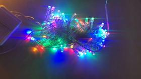 Pisca Pisca de Natal 9 Metros 127V Colorido 100 Lâmpadas Leds Iluminação Multiuso Wincy p/ Enfeite Decoração Natalina