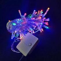 Pisca Pisca de Natal com 100 lâmpadas LED cor branco