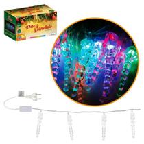 Pisca Pisca de Natal Pendulo Cristal 20 Leds 5 Metros 127V