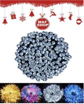 Pisca Pisca Decoração Arvore Natal 100 Leds Fio Transparente - Maf Shop