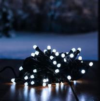 Pisca Pisca Led 100 Lâmpadas Branco Frio - Fio Verde 10mts Branco Frio